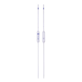 Volpipet 25 ml, Kl. AS, AR glas, blauwe opdruk 