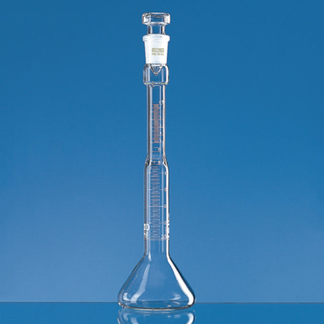 Productfoto van Maatkolf 100 ml, NS19/26  glazen stop, tbv oliegehaltes