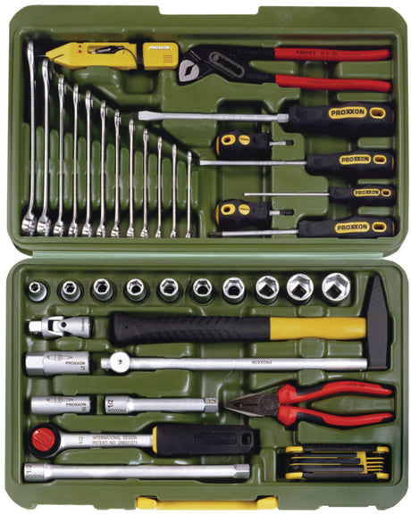 Gereedschapskoffer Proxxon 1/2 inch met 46 hoogwaardige gereedschappen