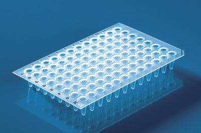PCR-platen, 96-Well, 0,2 ml helder  PP,standaardprofiel,zonder rok 