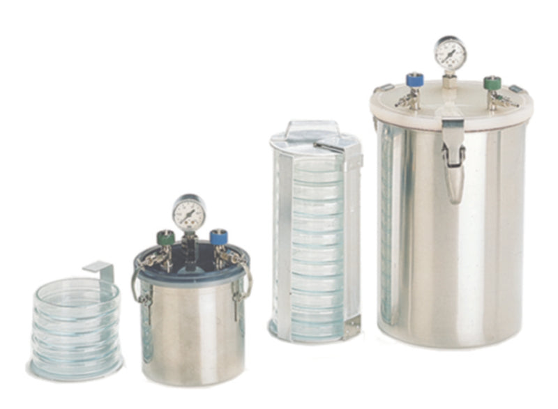 Productfoto van Anaërobe pot, "large" 6 liter, voor max. 15 Petrischalen dia. 60-150 mm