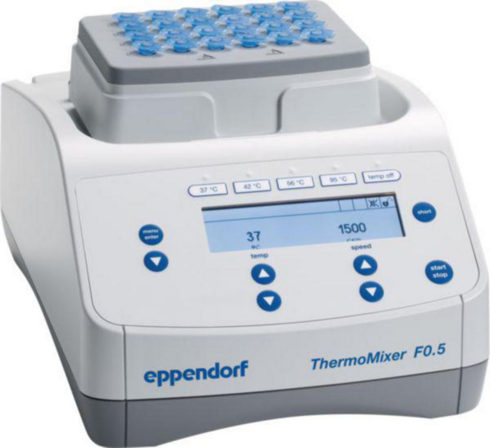 ThermoMixer F0.5, with thermoblock for 0.5mL tubes