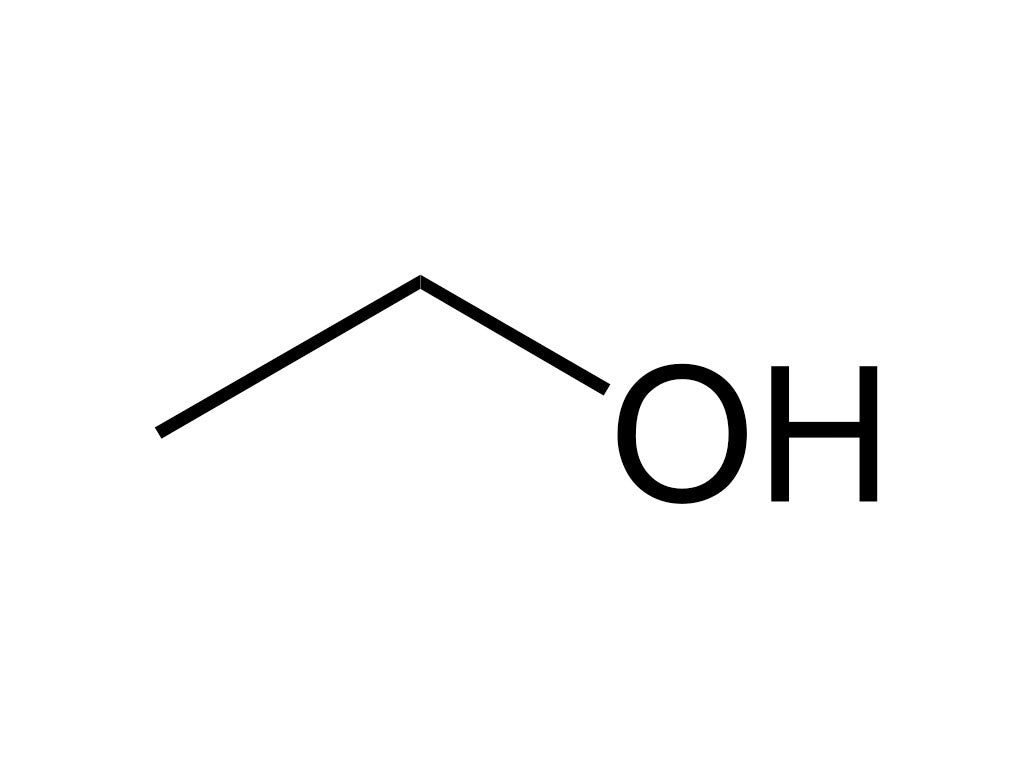 Ethanol 100%, zuiver, glas