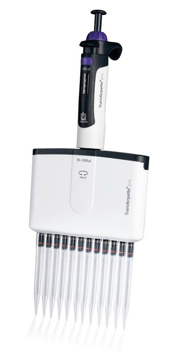 Microliterpipet Transferpette® pro, variabel, 12-kanaals