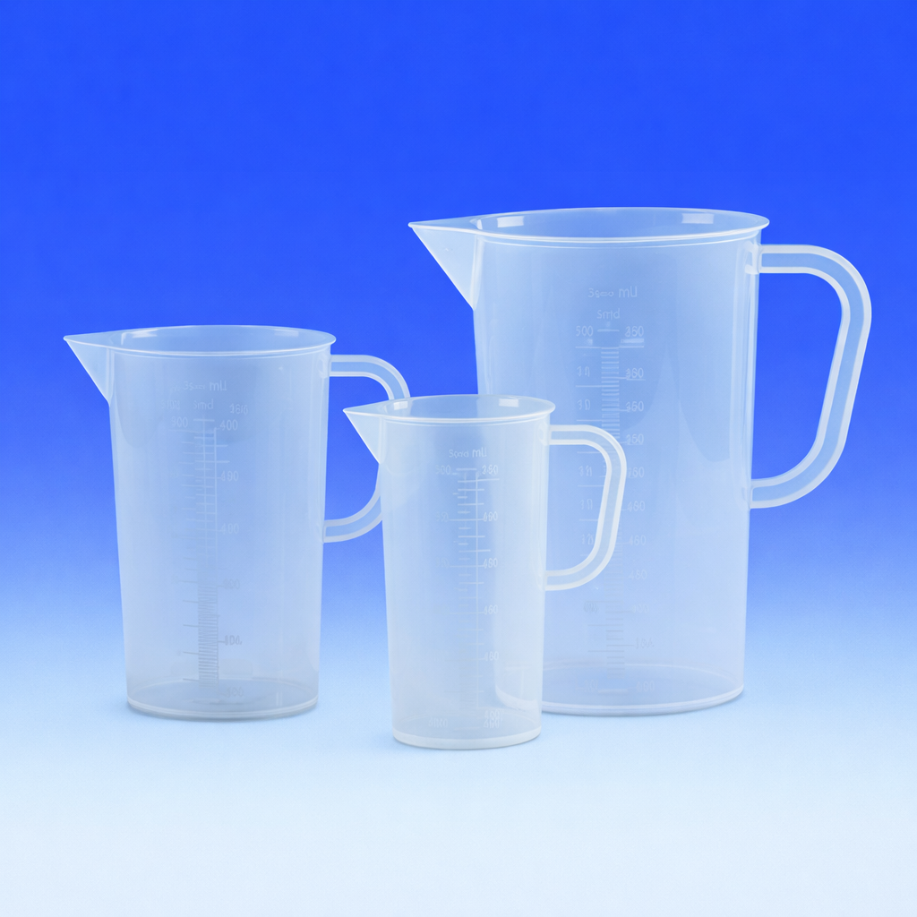 Maatkan 5000 ml PP, met handgreep, blauw