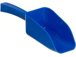 Schep v. food, blauw, PS, steriel, 250ml