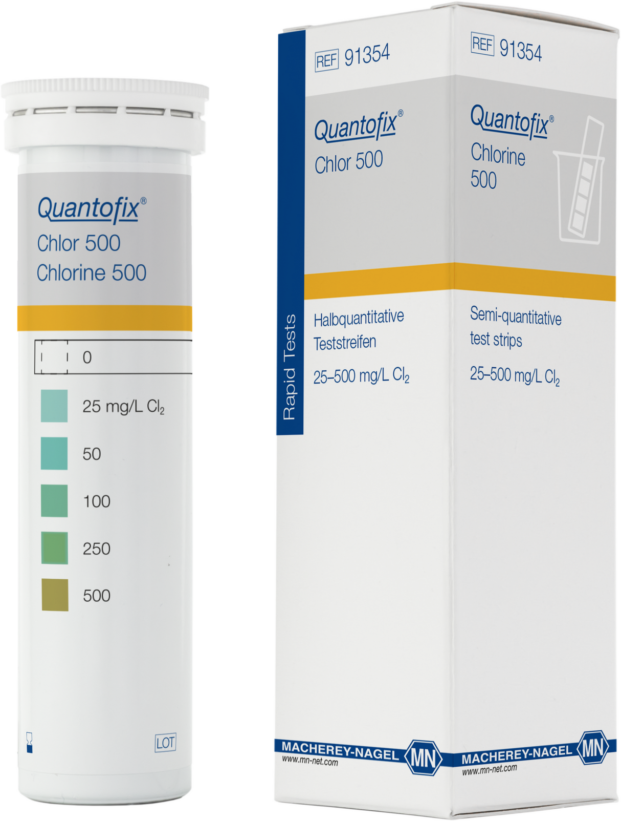 Chloortest Quantofix®, 0-500 mg/L Cl2