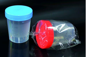 Container PP 125 ml, rood dksl, asept. - Antonides -  Monstercontainers