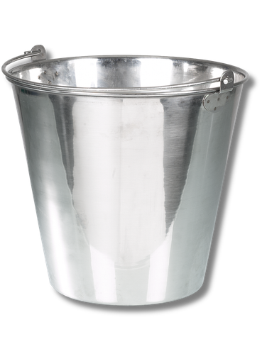 Emmer, RVS AISI 304, inhoud 13 l