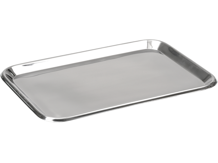 Plateau, RVS AISI 304, 450 × 350 × 20 mm