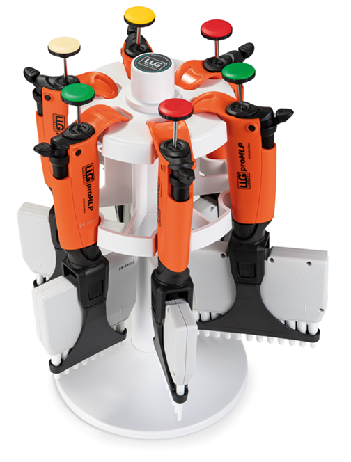 LLG-pipetcarrousel, 6-posite, ABS