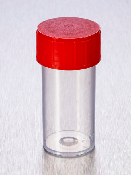 Container PP schroefdeksel rood steriel - Antonides -  Potten