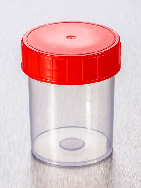 Container PP schroefdeksel rood steriel - Antonides -  Potten