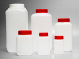 Vierkante Pot Steriel HDPE met schroefdop en inlage - Antonides -  Potten