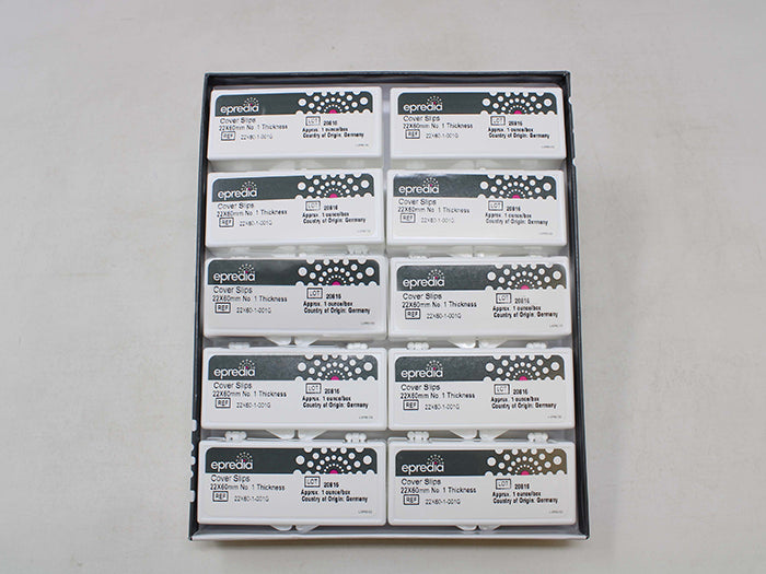 Dekglazen 24 x 24 mm dikte 0,13 - 0,16 mm, puur wit