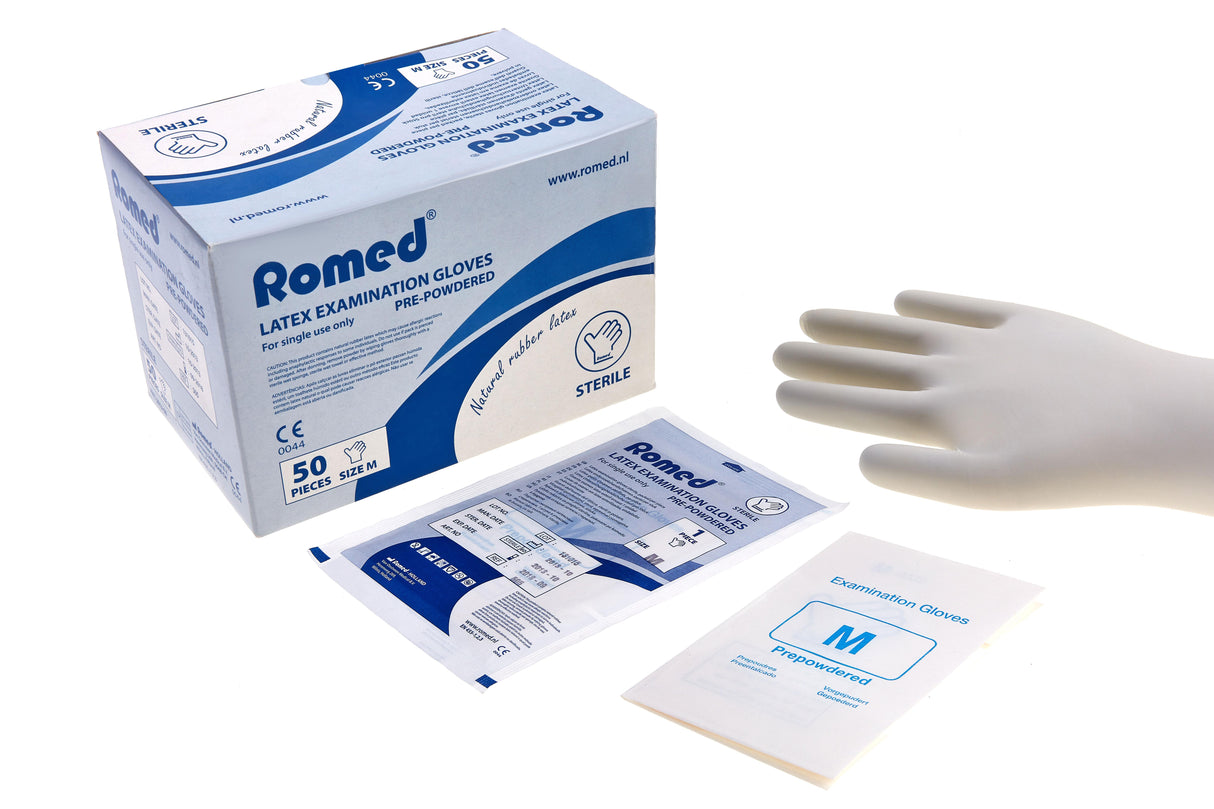 Latex-handschoenen, maat L, p.p. steriel