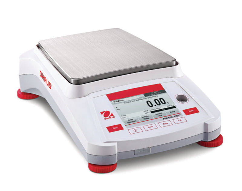 Precisiebalans Adventurer AX2202, 2200g, stapgrootte 0,01g, interne kalibratie, weegplaat 175x195mm