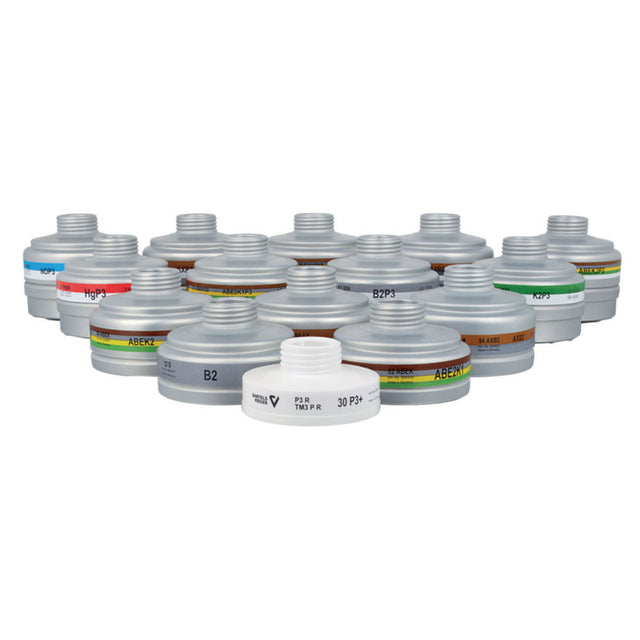 Productfoto van Schroeffilter voor halfgelaatsmasker 67 ABEK, beschermingsklasse A2, B2, E2, K1