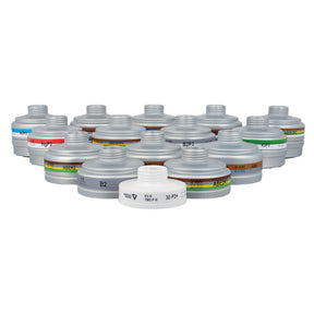 Productfoto van Schroeffilter voor halfgelaatsmasker 86AXSt, beschermingsklasse AX, P3, R, D