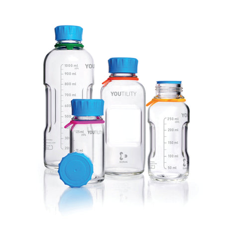 Productfoto van Fles 125ml, Youtility, BORO 3.3, Wijdmonds, Helder, GL45, met dop