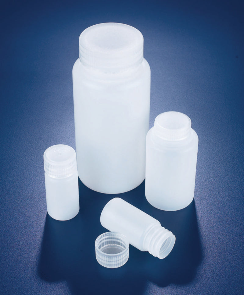 Wijdmondsflessen 30 ml, HDPE met PP sluiting