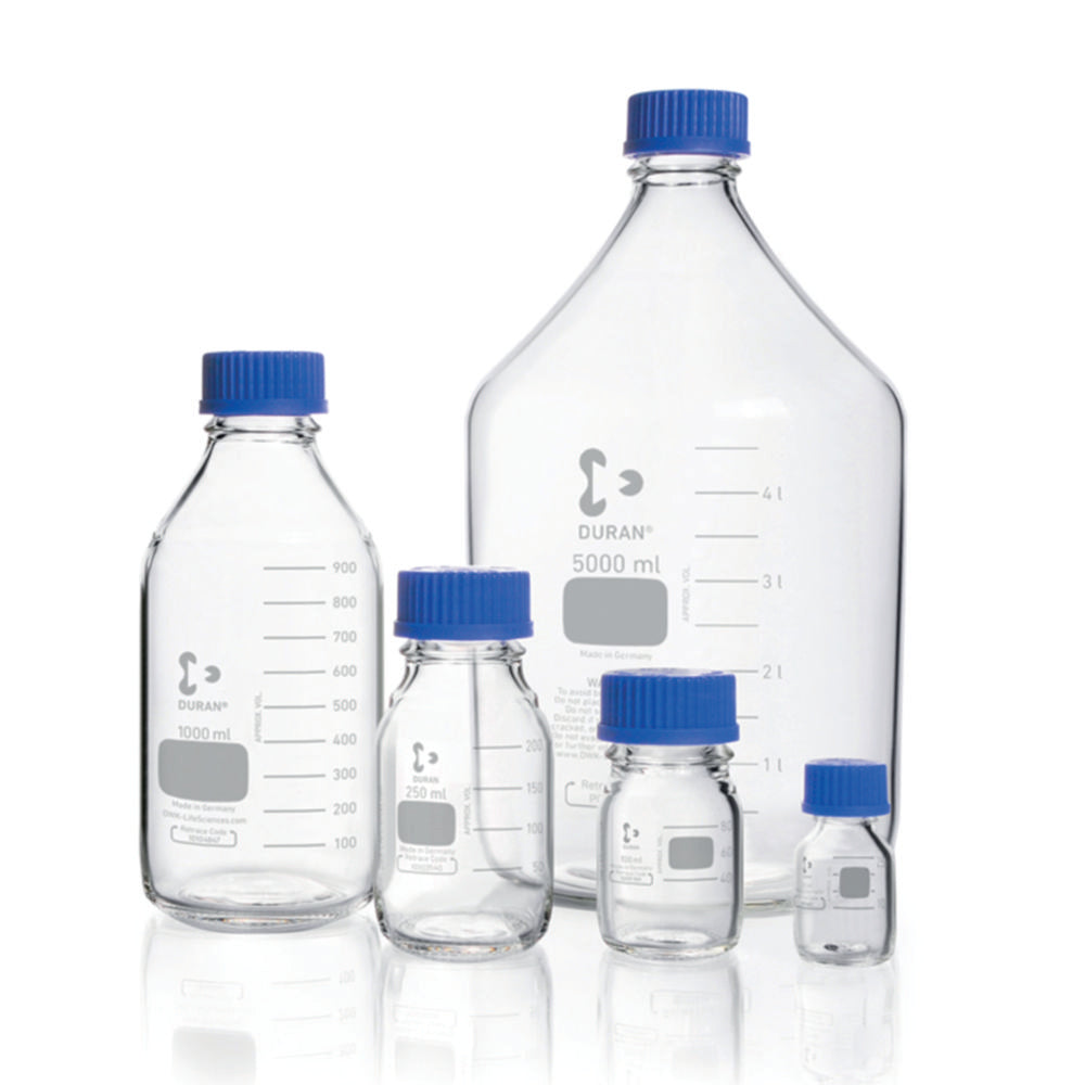 Fles 10L, BORO 3.3, Nauwmonds, Helder, GL45, met dop