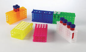 Reageerbuisrek PP voor 4 buisformaten, naturel 